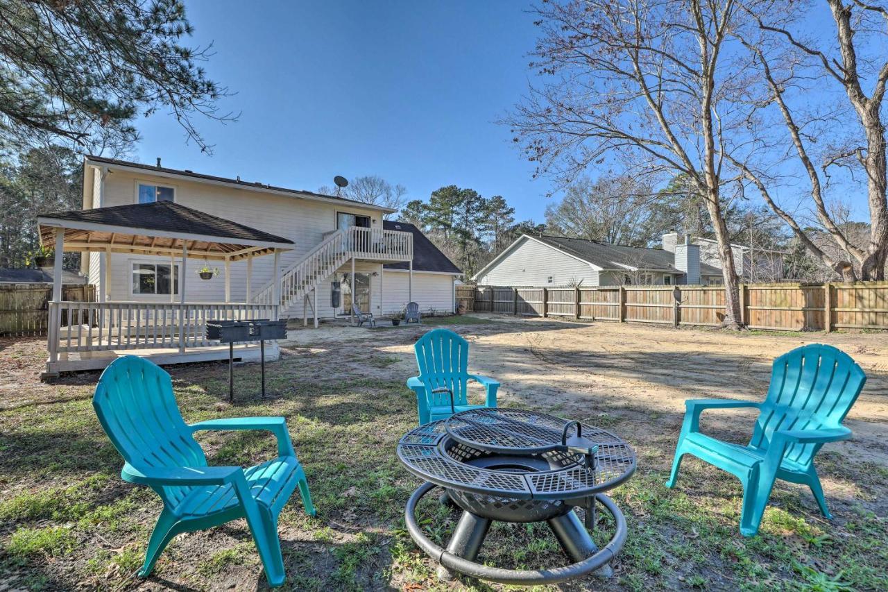 North Charleston Home With Fire Pit And Gazebo! Exterior photo